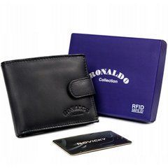 Гаманець чоловічий шкіряний RONALDO 0670L-D-RFID-5359 Чорний