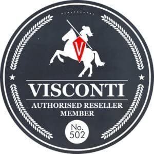 Візитниця шкіряна Visconti VSL24 Laser Black Cobalt чорний