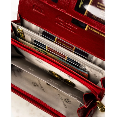 Кошелек женский кожаный Peterson PTN 42106-BF-0469 красный