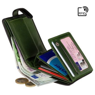 Гаманець чоловічий шкіряний Visconti TR35 - Atlantis (black green)