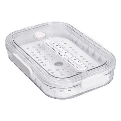 Контейнер для еды пластиковый 32.5х22.5х6 Белый HP-27-6