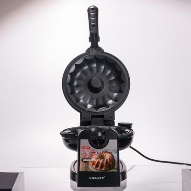 Кексниця електрична 1800 Вт з антипригарним покриттям 37&times;17&times;18 (см) Чорна SK-BBQ-837
