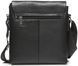 Мужская кожаная сумка-мессенджер, барсетка на одно плече 22x26x6 Tiding Bag 75-5271 черная