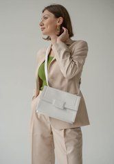Жіноча шкіряна сумка Kelly біла, Натуральна шкіра