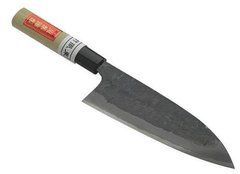 Ніж кухонний Deba 180 мм лезо, Shirogami #1, ручка - магнолія, HRC61, HONMAMON (4580149741133)