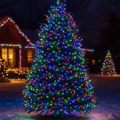 Гирлянда Рождественская фея уличная 50 м 500 LED белый провод Мультиколор CF500L50MWML