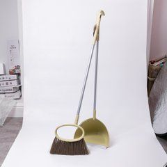 Набір віник і совок на довгій ручці для підлоги 25&times;25&times;95 (см) Зелений HP-45-1GR, Зелений