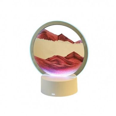 Ночник 3D зыбучие пески с Led подсветкой 7 режимов песок Сахары