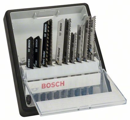 Набір з 10 пиляльних полотен Bosch Robust Line Top Expert