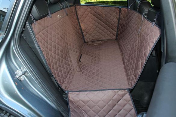 Автогамак для Собак Elegant Brown с защитой двери 120х145см
