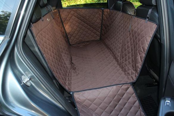 Автогамак для Собак Elegant Brown с защитой двери 120х145см