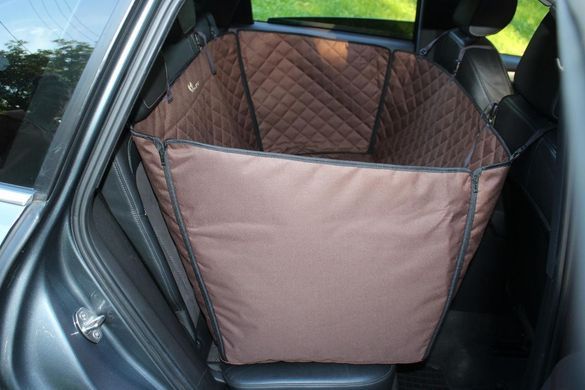 Автогамак для Собак Elegant Brown с защитой двери 120х145см