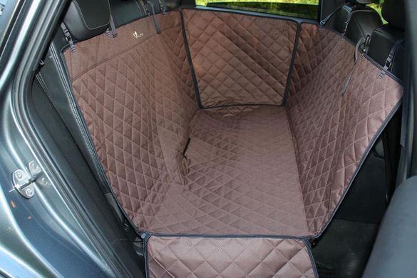 Автогамак для Собак Elegant Brown с защитой двери 120х145см