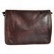 Мужская кожаная сумка-мессенджер Italian fabric bags 1034 Dark Brown