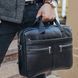Чоловіча сумка для ноутбука та документів 39x28&times;8, портфель для офісної роботи, чорний, Черный