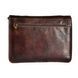 Мужская кожаная сумка-мессенджер Italian fabric bags 1034 Dark Brown