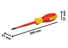 Отвертка Bosch VDE Professional PZ1x100 мм (1600A02ND1)