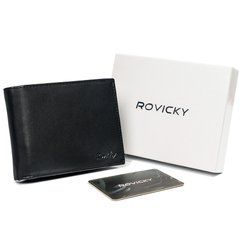 Гаманець чоловічий шкіряний ROVICKY N61-PZ-CCR-RFID-2579 чорний