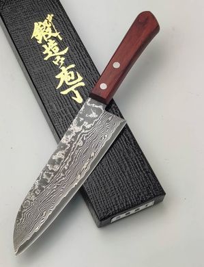 Ніж кухонний Santoku Damascus HSS R2 63 HRC (4582243650380)