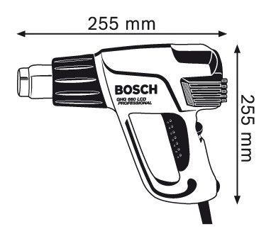 Термовоздуходувка Bosch GHG 660 LCD
