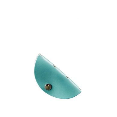 Кожаный холдер для наушников и проводов бирюзовый