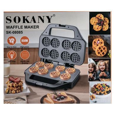 Вафельница Sokany для круглых вафель 850 Вт SK-08085