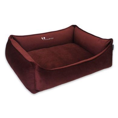 Лежак для собак та котів Sweet Dreams Velour Bordo L - 90х60х25см