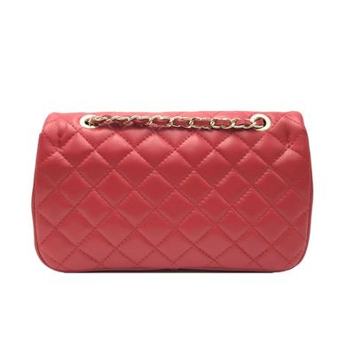 Жіноча шкіряна сумка-клатч Italian fabric bags 0144.1 red