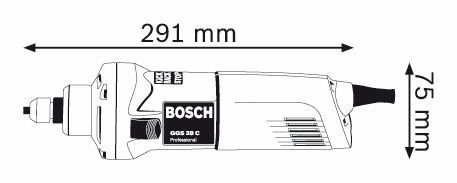Прямі шліфувальні машини Bosch GGS 28 C Professional
