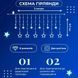 Гірлянда штора 3х0,7 м Зірки на 108 LED лампочок світлодіодна 6 великих та 6 маленьких зірок 9В 8 режимів Жовтий 1733056Y