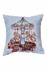 Новогодняя декоративная подушка Carousel Карусель 45х45см