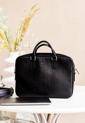 Шкіряна ділова сумка Briefcase 2.0 чорний, Черный