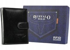 Гаманець чоловічий шкіряний BUFFALO WILD N4L-CVTB-4336 чорний
