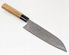 Ніж кухонний Santoku Damascus 180 мм лезо, Aogami #2, HONMAMON (4573200701597)