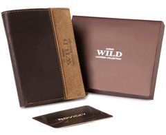 Гаманець чоловічий шкіряний BUFFALO WILD N4-SHS-RFID-8105 темно-коричневий