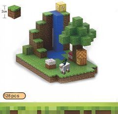 Магнитный конструктор Minecraft Водоспад на 128 кубиков