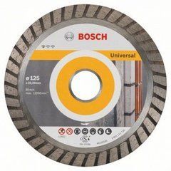 Алмазний відрізний круг Bosch Standard for Universal Turbo 125 х 22.23 mm по будівельним матеріалам (10 шт)