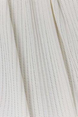 Плед вязаный Cotton молочный 120x200см