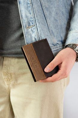 Гаманець чоловічий шкіряний BUFFALO WILD N4-SHS-RFID-8105 темно-коричневий