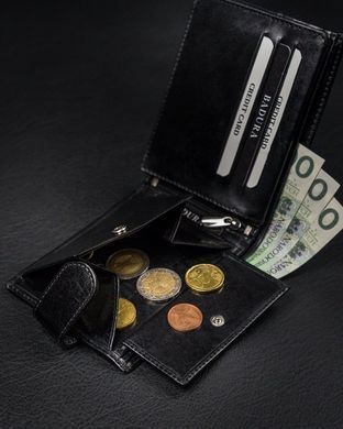 Гаманець чоловічий шкіряний Badura N7L-VT-NL BLACK