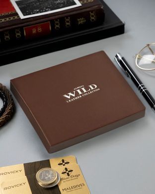 Гаманець чоловічий шкіряний BUFFALO WILD N4-SHS-RFID-8105 темно-коричневий