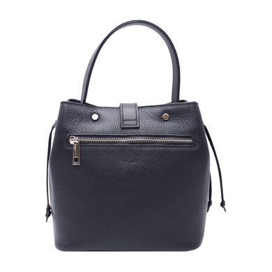Жіноча шкіряна сумка Italian fabric bags 2402 black
