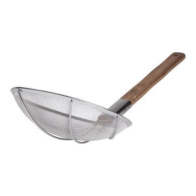 Шумовка "паук" с деревянной ручкой &Oslash; 28 см для фритюра и вока HP-19-19-28CM