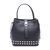 Жіноча шкіряна сумка Italian fabric bags 2402 black