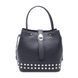Жіноча шкіряна сумка Italian fabric bags 2402 black