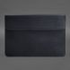 Кожаный чехол-конверт на магнитах для MacBook 13 Синий Crazy Horse