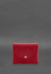 Кожаный кошелек mini 3.0 (кард-кейс) коралловый Crazy Horse