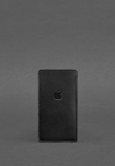 Шкіряний чохол для iPhone 13 Чорний Краст