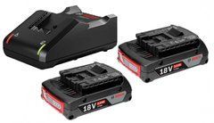 Комплект 2 акб Bosch GBA 18V 2.0 Ah M-B + GAL 18V-40 Professional (1600A019RJSET)