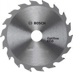 Пиляльний диск Bosch Optiline Eco 160&times;2,5&times;20 мм, 18 зубів (2608641785)